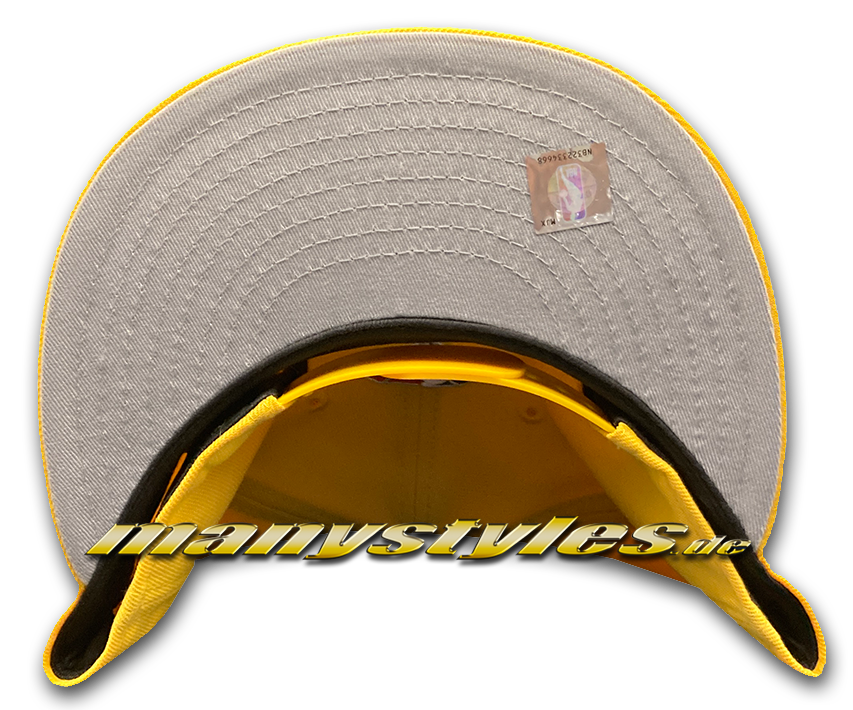 New Era Cleveland Cavaliers NBA21 75Years 9FIFTY City Snapback Cap in Yellow OTC Original Team Color Undervisor