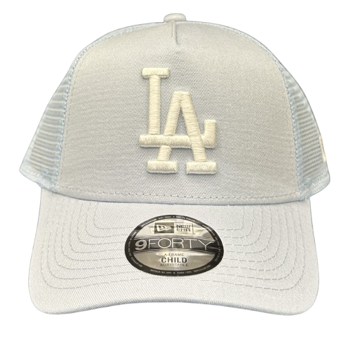 LA Dodgers MLB 9FORTY Chyt Trucker Cap Light Sky White von New Era