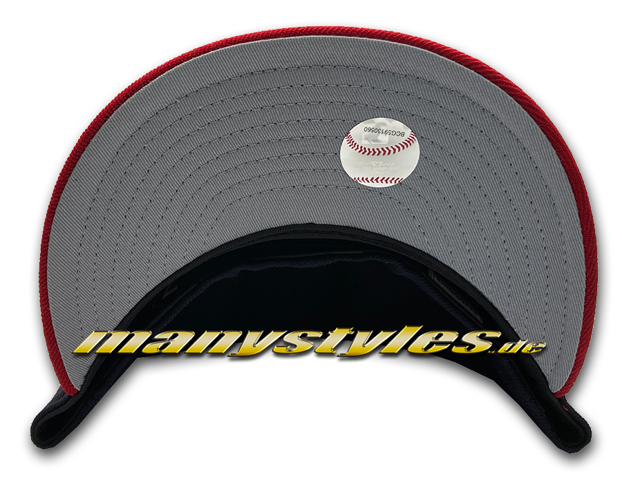 NY METS MLB Basic LowPro Low Crown LowProfile exclusive 59FIFTY Cap in Black White von New Era  Undervisor Grey