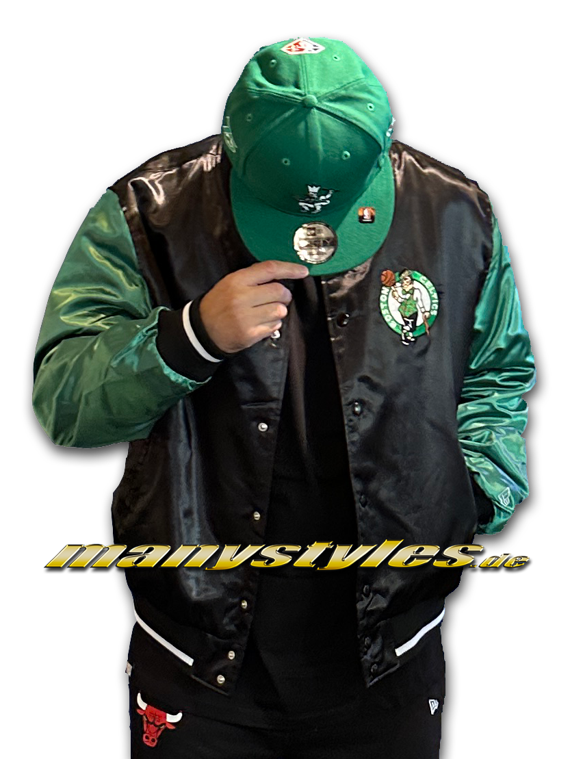 Boston Celtics NBA Satin Team Jacket Green OTC Official Team Color von New Era