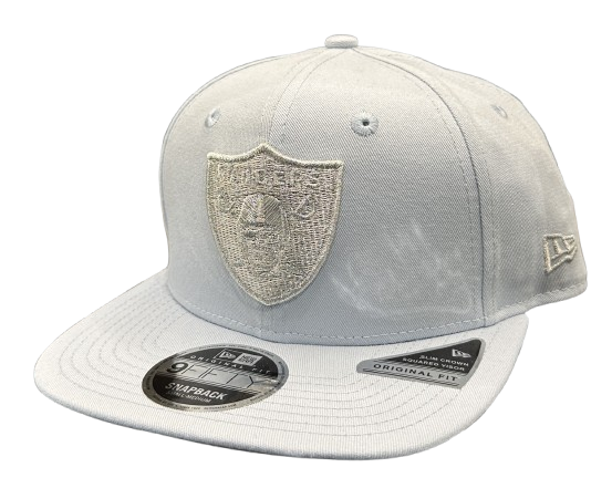 Las Vegas Raiders NFL 9FIFTY Snapback Cap Light Sky Metallic Silver von New Era