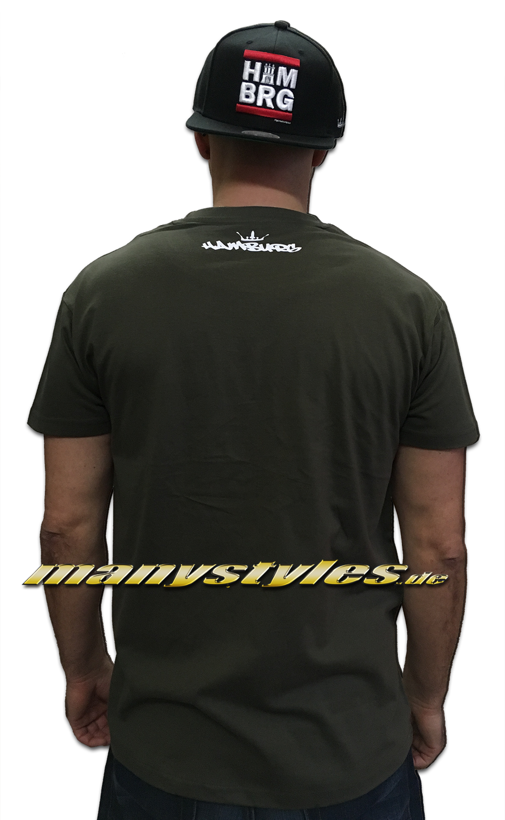 HH Hamburg exclusive T-Shirt Hammaburg Olive White