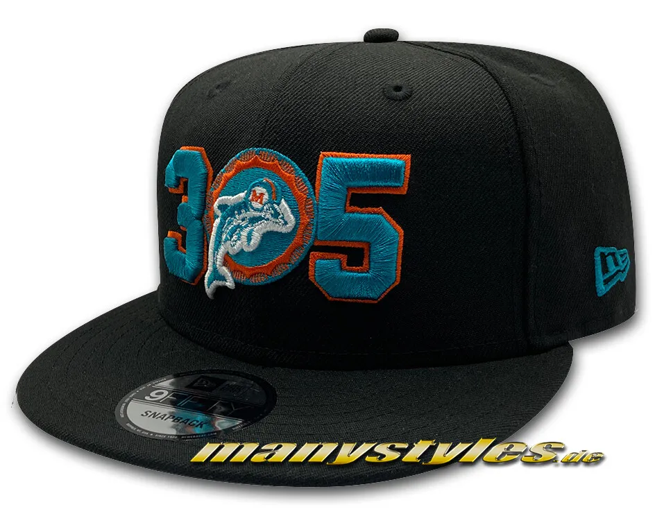 Dolphins_black Miami Dolphins 9FIFTY NFL CC Snapback Cap Black OTC