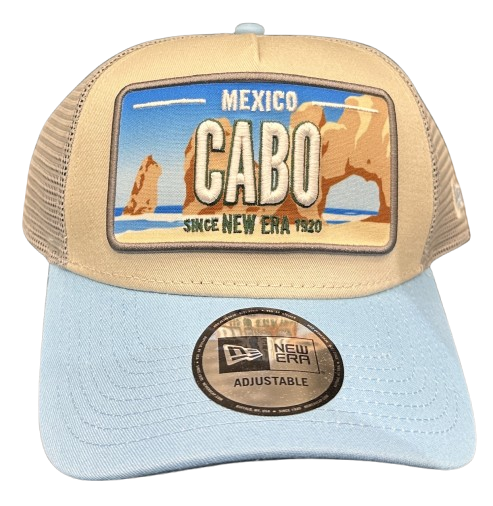 NE Number Name Plate Trucker Cap Mexico Chabo Khaki Sky von New Era 