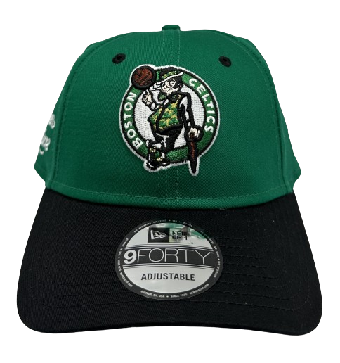 Boston Celtics 9FORTY NBA Side Patch Curved Visor Cap Black Green White OTC von New Era