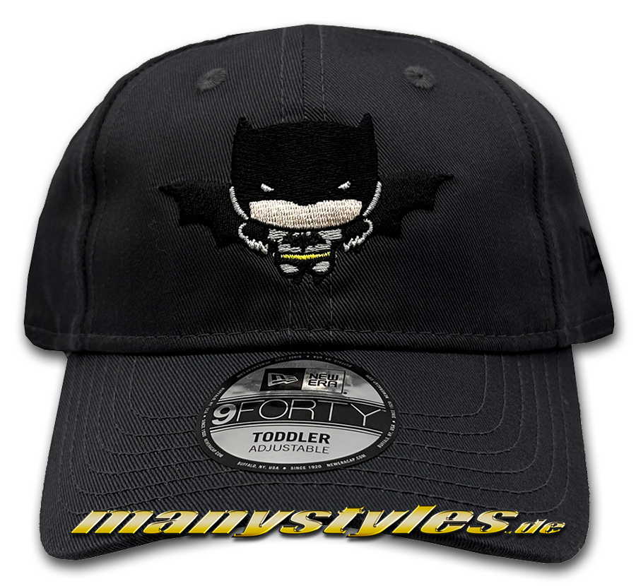 Batman DC Comic 9FORTY Kids Toddler Cap Graphite Black Curved Visor Adjustable Cap von New Era