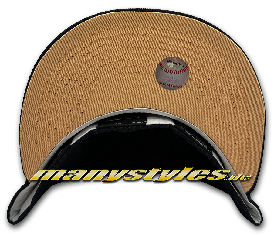 Boston Red Sox 59FIFTY MLB HWC WS04 2004 World Series Navy Peach Sky Blue Shine von NEW ERA Undervisor