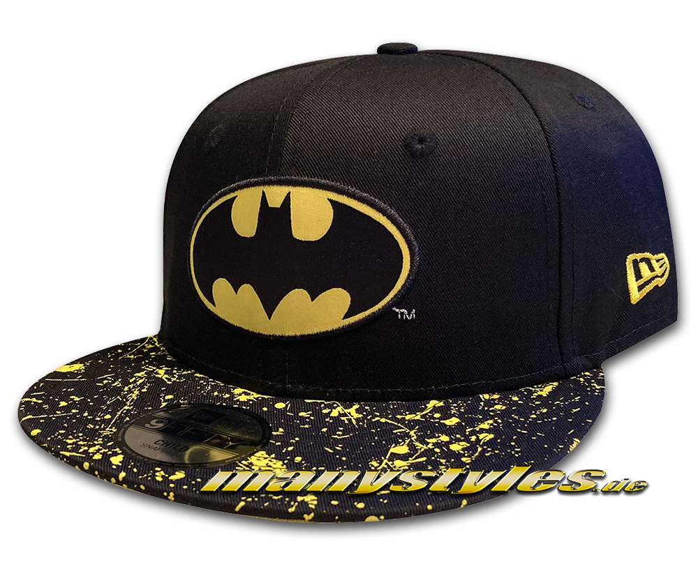 Batman DC Comic 9FIFTY Child CY Paint Splat Visor Kids 950 9FIFTY Snapback Cap von New Era