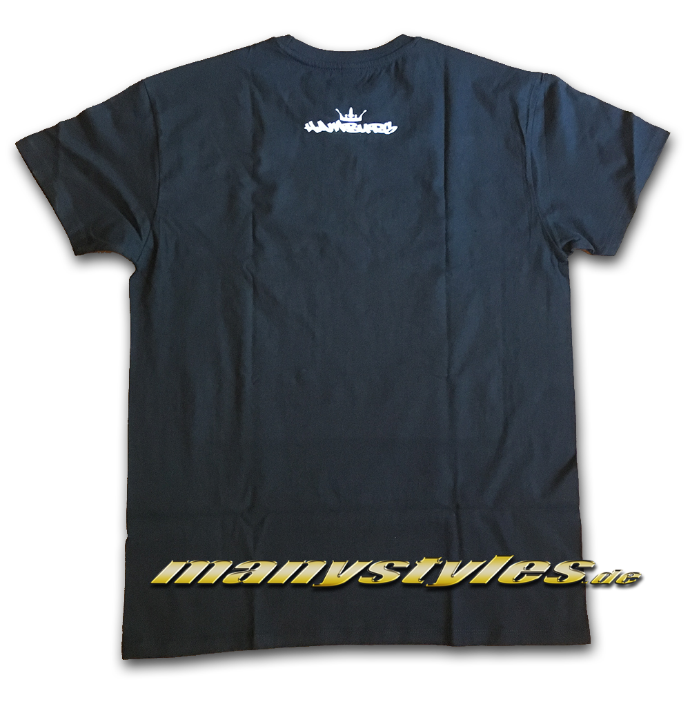 HH Hamburg exclusive T-Shirt Hammaburg Black White Back