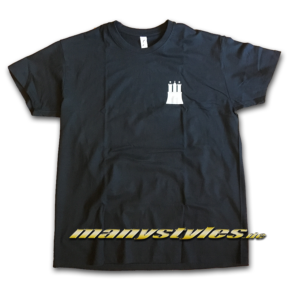 HH Hamburg exclusive T-Shirt Hammaburg Black White Front