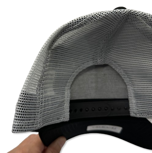 NE Number Plate Trucker Cap Buffalo New York Black White Grey von New Era  Backview