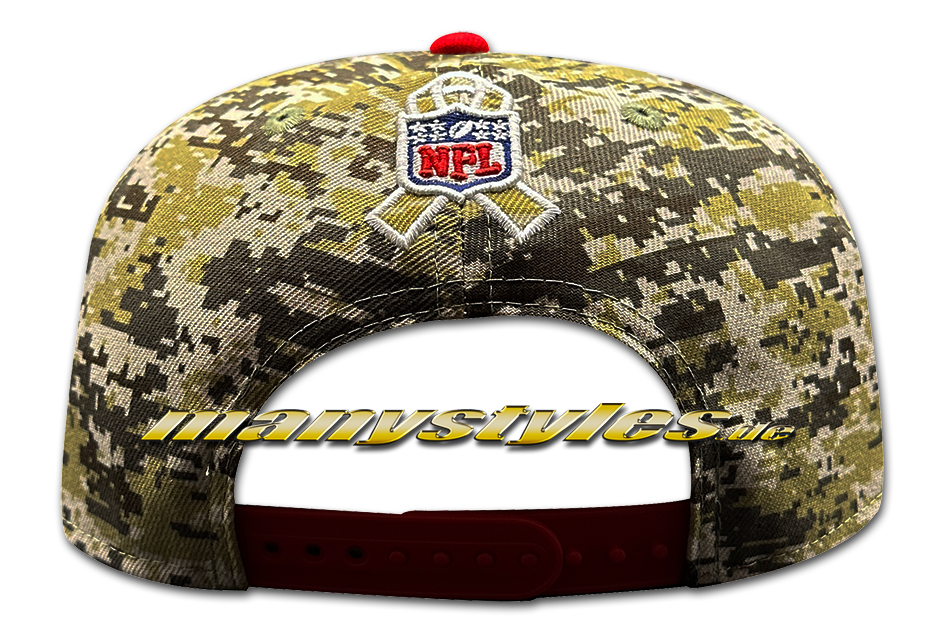 Kansas City Chiefs NFL 9FIFTY Salute2Service Snapback Cap Digital Desert Camouflage OTC von New Era Backview
