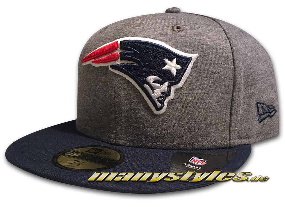 New England Patriots NFL 59FIFTY Jersey Essential Cap Graphite Black von New Era