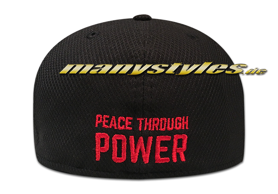 Star Wars Licensed Disney 59FIFTY Fitted Exclusive Empire Cap Imperial 1st Order Black Scarlet Red von New Era Backview Peace through Power