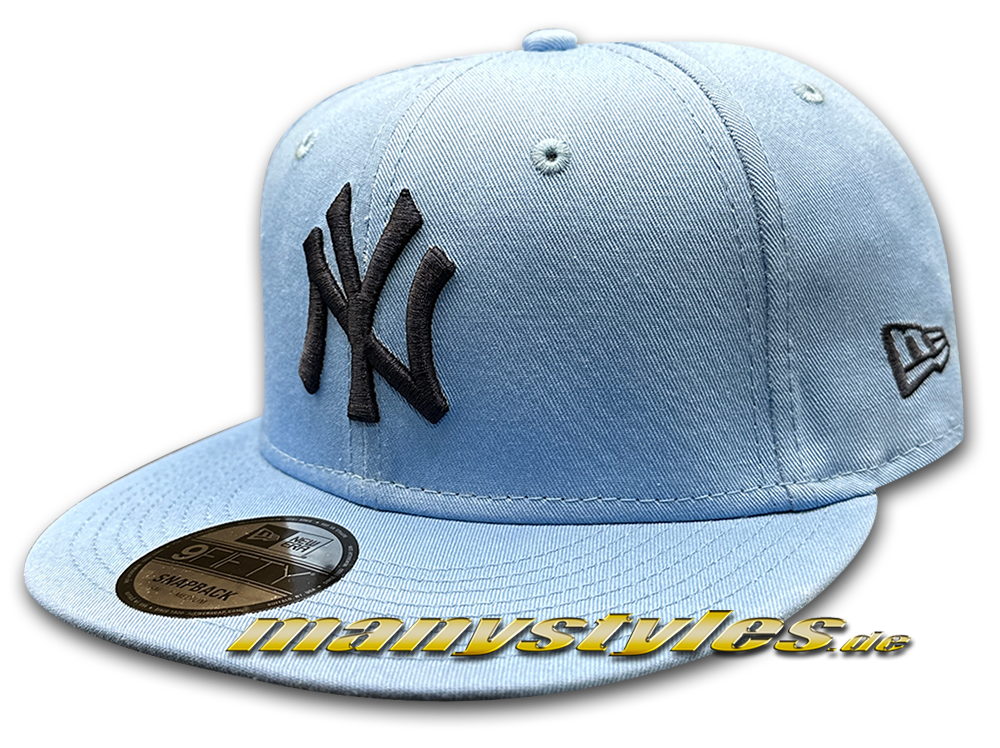 Y Yankees MLB 9FIFTY Snapback Cap League Essential Sky Navy von New Era