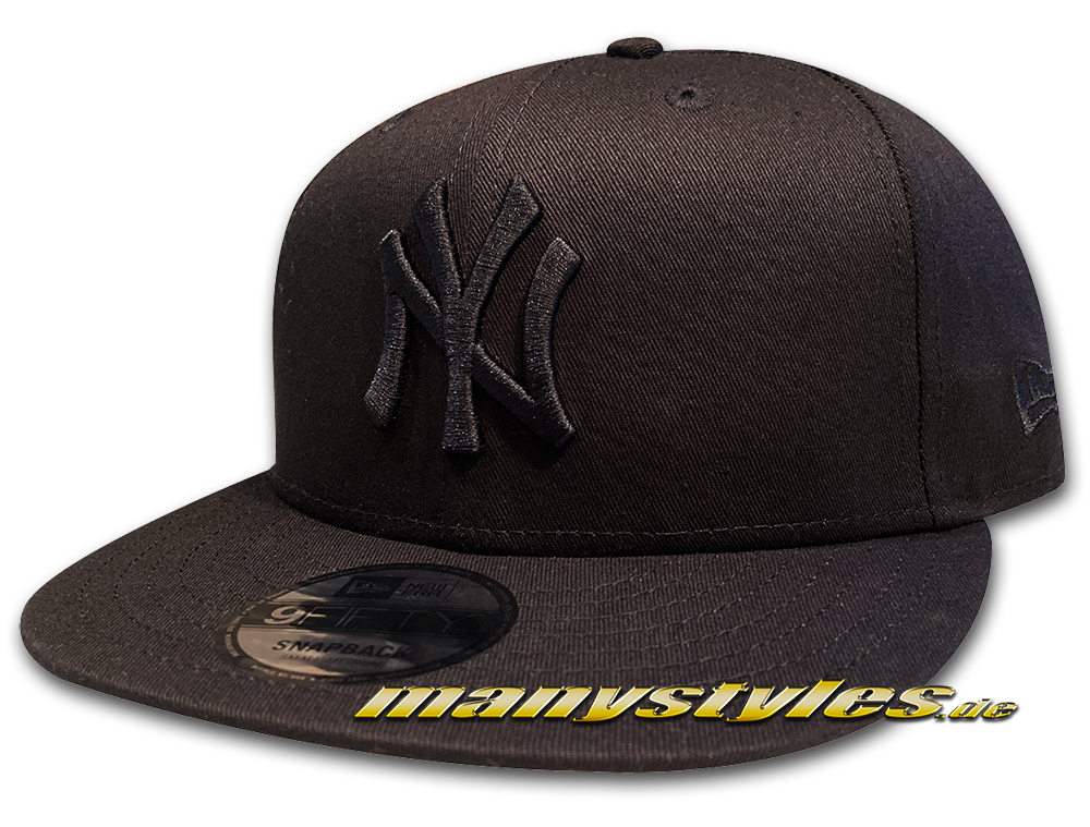 manystyles_de_new_era_ny_yankees_mlb_basic_9fifty_league_essential_tonal_snapback_cap_black_on_black NY Yankees MLB 9FIFTY League Essential Tonal Snapback Cap 950 Black on Black von New Era