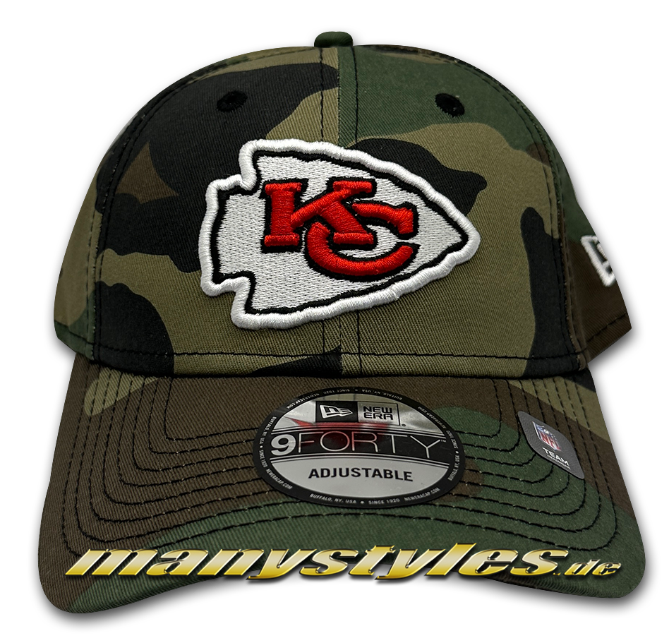 Kansas City Chiefs NFL 9FORTY Woodland Camouflage