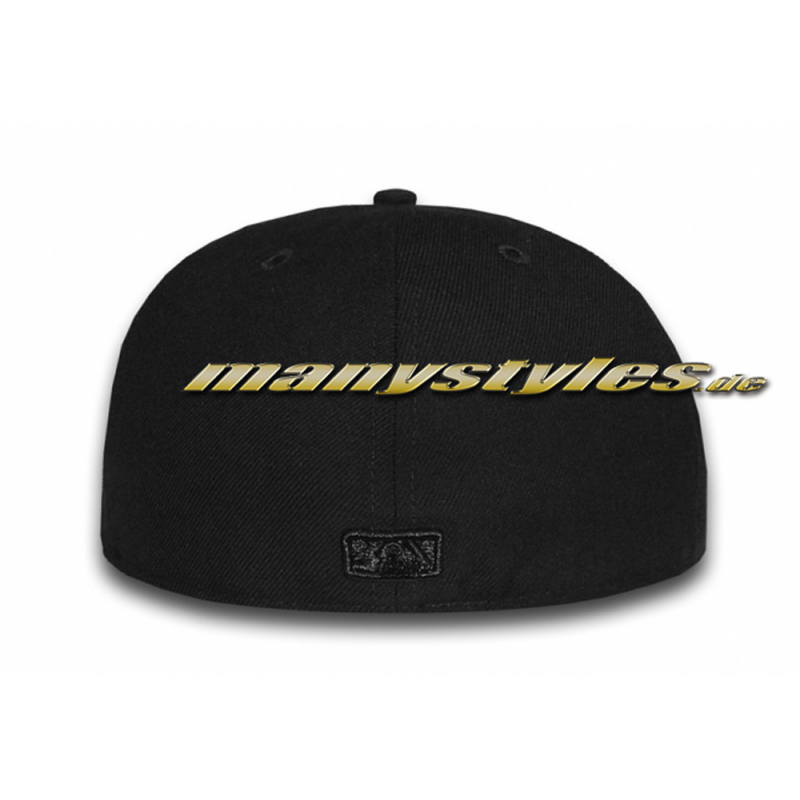 NY YANKEES MLB Black on Black 59FIFTY Fitted New Era Cap Back