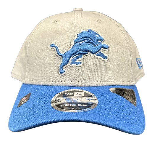 Detroit Lions NFL 9FORTY Stretch Snap Snapback Cap Blue White OTC von New Era